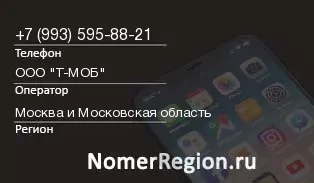 Кто звонил с 9935958821 - регион и оператор